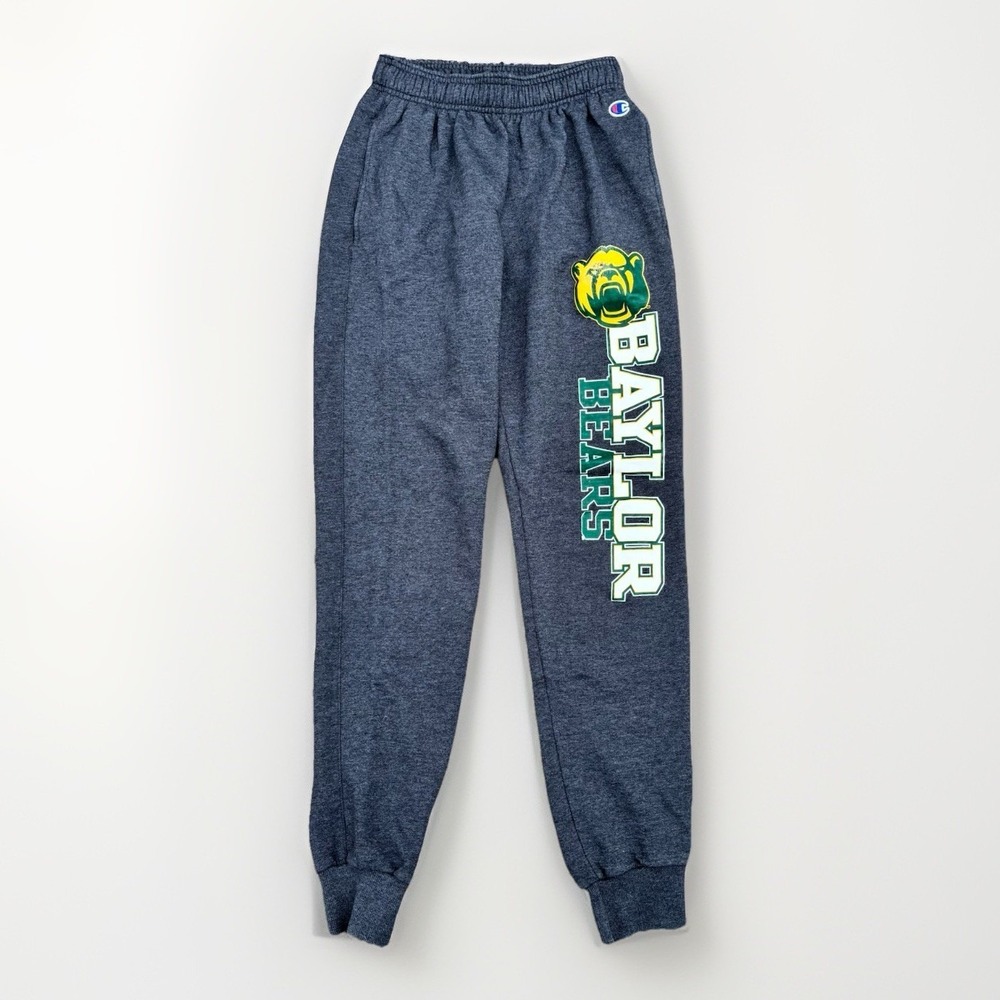 Champion‎ Baylor Bears Jogger Sweatpants Small Dark Heather Gray